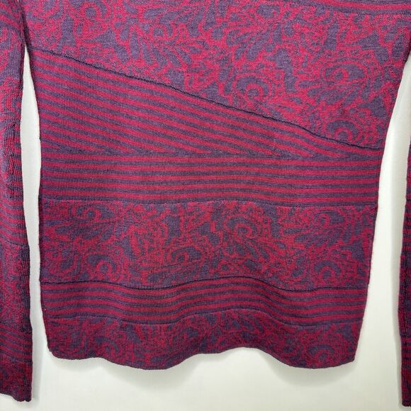 Title Nine Washable Wool Pullover Sweater Size XS 1/4 Zip Up Purple Pink - Picture 5 of 12